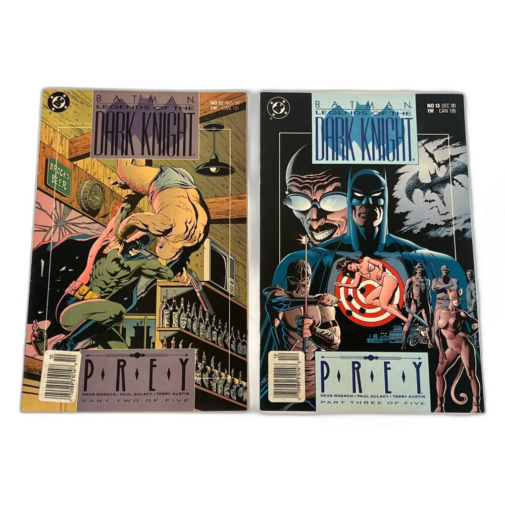 Vintage Comic - Batman: Legends of the Dark Knight #12 &‎ #13 (Published 1990)